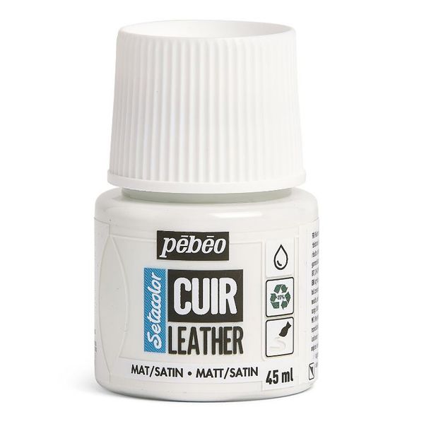 Краска по коже Setacolor 45 мл, 295601 Белый, Pebeo, 295601