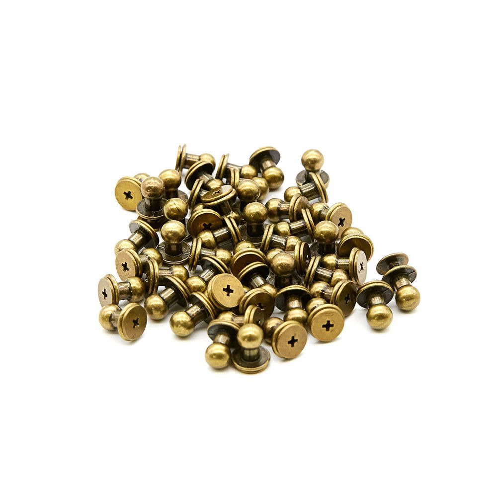 Винт кобурный металл ⌀6.0 антик, 50 шт