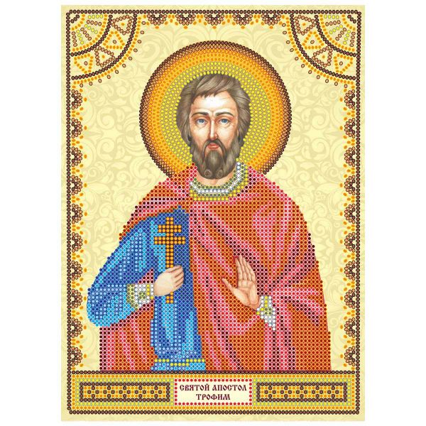Рисунок для вышивания бисером Абрис Арт, Святой Трофим 17х23см, ACK-114