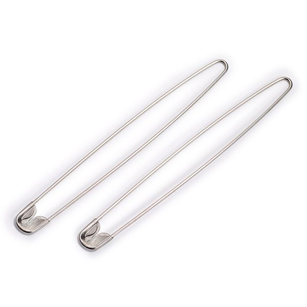 Булавки для незакрытых петель 135 мм, сталь, 2 шт, под никель, Prym 081290