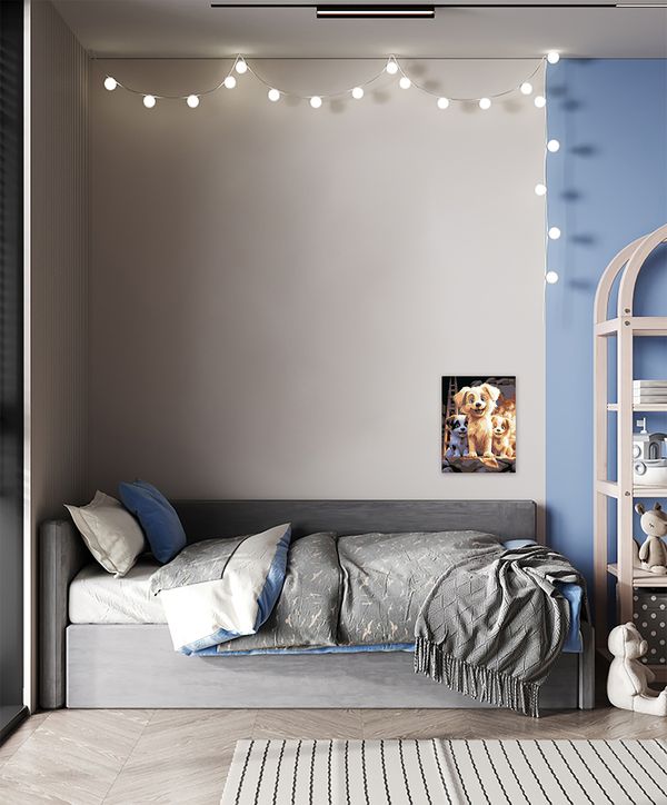 Картина по номерам Фрея PNB/PM-325, Радостные щенки, 40х30 см