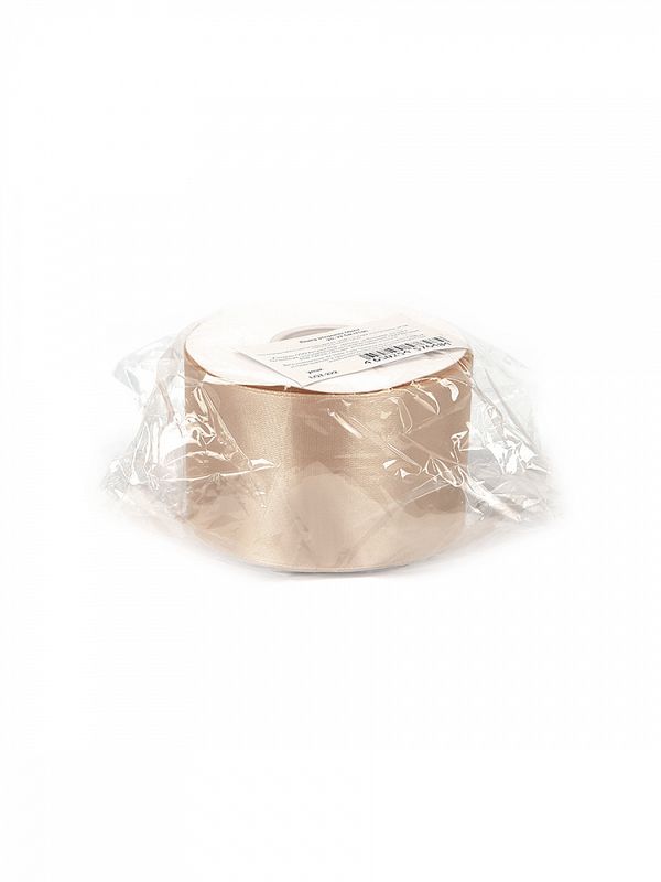 Лента атласная 1-сторонняя 50.0 мм / 22.5±1 метра, 3009 бежевый, Magic4Hobby