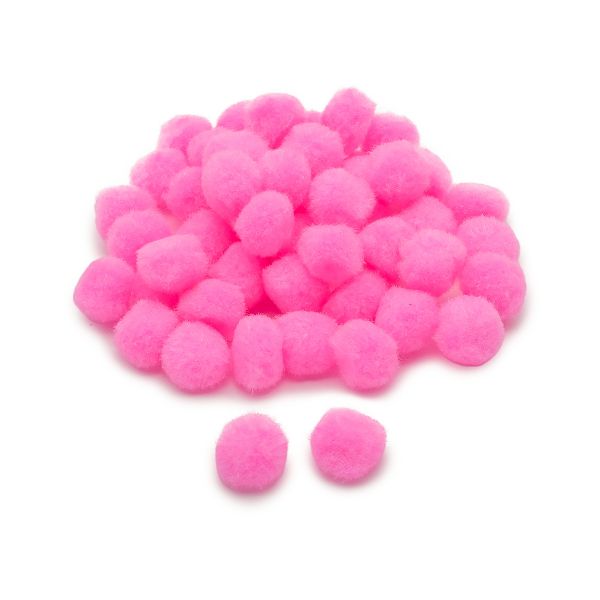 Помпоны декоративные ⌀20мм, 50 шт/упак, Astra&Craft (PA-004 розовый)