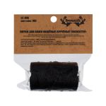 Нитки для кожи вощёные (полиэстер) 40 м, 001 чёрный, LC-006, Промысел