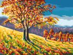 Картина по номерам Фрея PKZ/PM-070, Разноцветная осень, (на картоне) 40х30 см