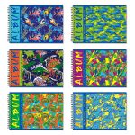 Альбом для рисования 100 г/м², A4 29х20.5 см, на гребне 48 л., 6 шт, 48АЛГР4_000274 Милые и ужасные, Светоч