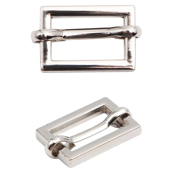 Рамка регулировочная металл литая с подвижной планкой 15 мм /20х14 мм, ⌀2.5 мм/, никель, 4 шт