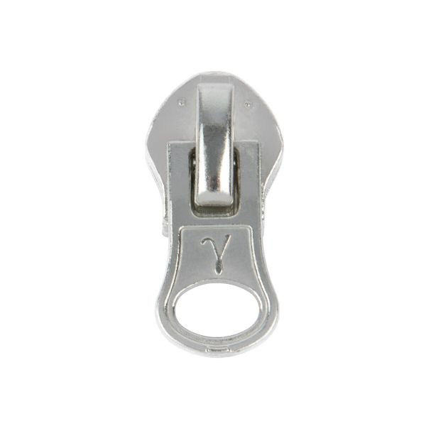 Слайдер (замок) НИЖНИЙ для молнии спираль Т10 (10 мм), автомат, 10 шт, никель, Gamma