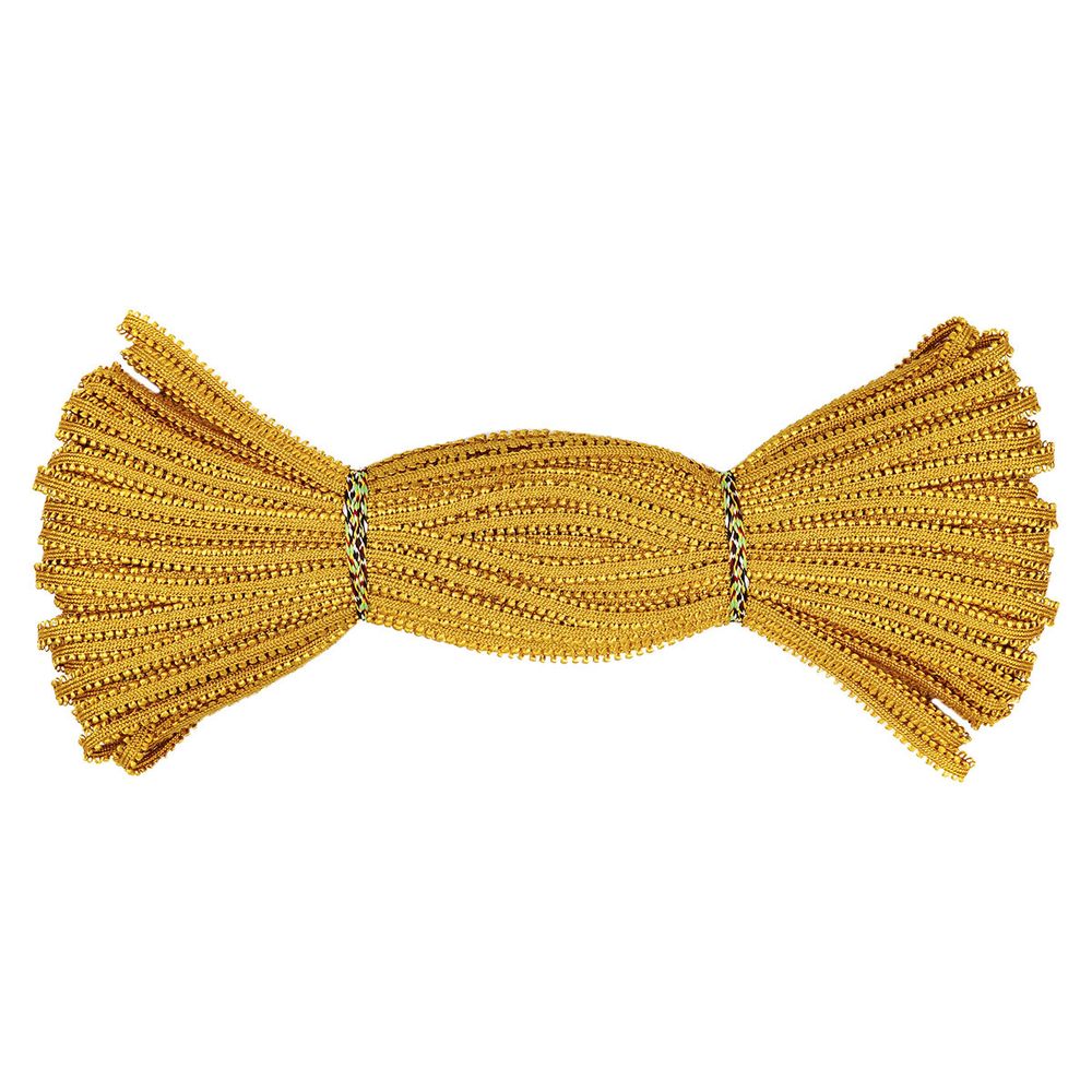 Шнур отделочный сороконожка ⌀5.0 мм / 30 метров, золотистый, С873