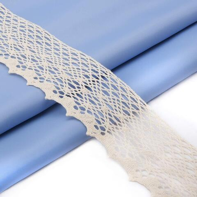 Кружево вязаное (тесьма) хлопковое 55 мм / 25 метров, рис.55.01.180 (суровый) С3749Г17