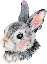 Набор для вышивания нитками Panna, Живая картина. Зайчонок, 11х9 см