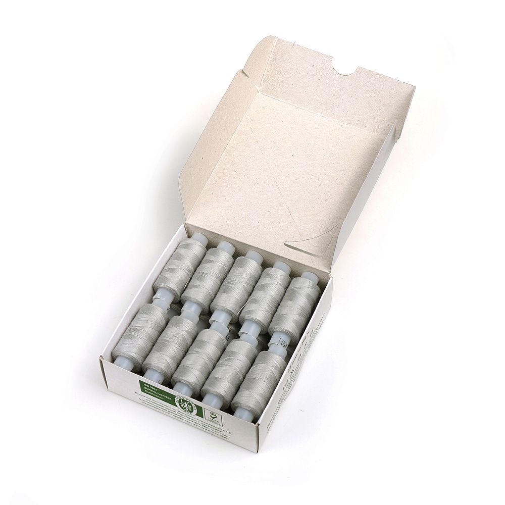 Нитки армированные ПНК им.Кирова 45ЛЛ, бытовые, 200 м / 20 кат., 6702 св.серый