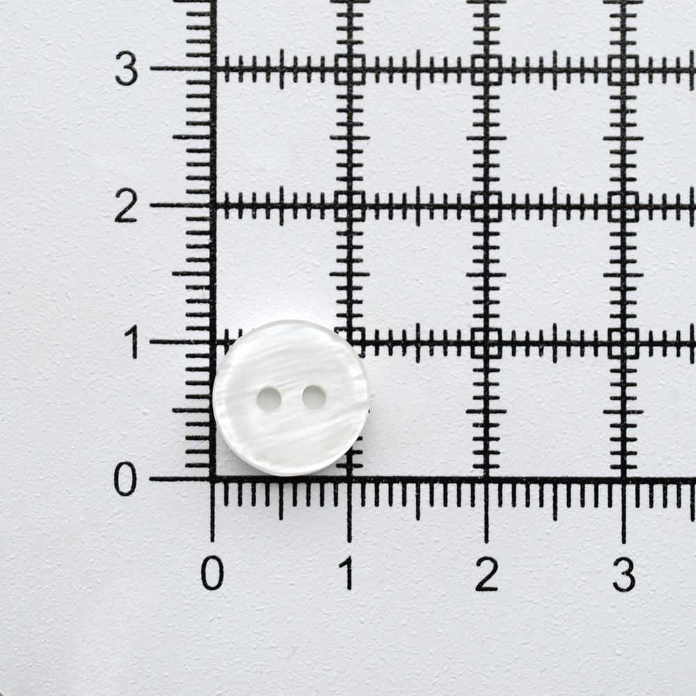 Пуговицы 2 прокола 18L (11мм), пластик (Wht-01 белый), 72 шт, CN 2802