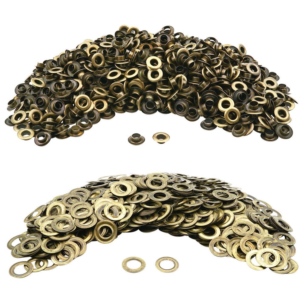 Люверсы металл ⌀_9.2 мм (внутр.), h6.32 мм (внутр.), №24, сталь, New Star, антик, уп≈1000 шт