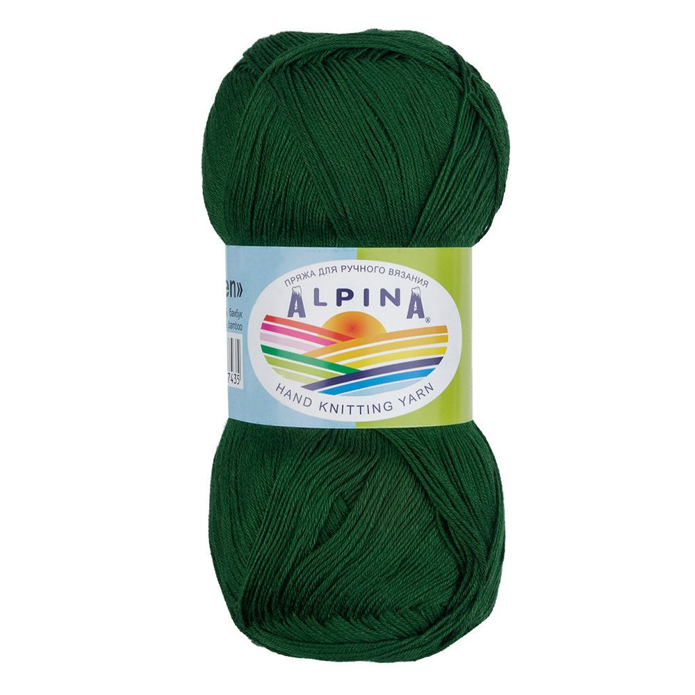 Пряжа Alpina Viven / уп.10 мот. по 50г, 405м, 07 зеленый