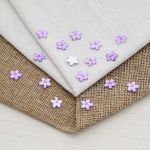 Кабошон декор подарков Цветы 10 мм, 15 шт, сиреневый, Dress it up