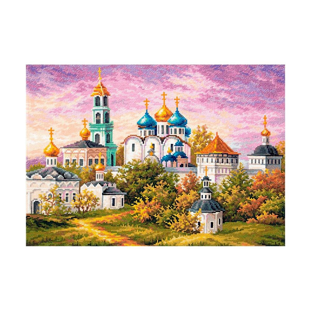 Набор для вышивания нитками Чудесная игла, Сергиев Посад. Троице-Сергиева Лавра 40х30см