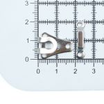 Крючки брючные (юбочные) пришивные 9 мм, с дугой, сталь серебристый, Prym