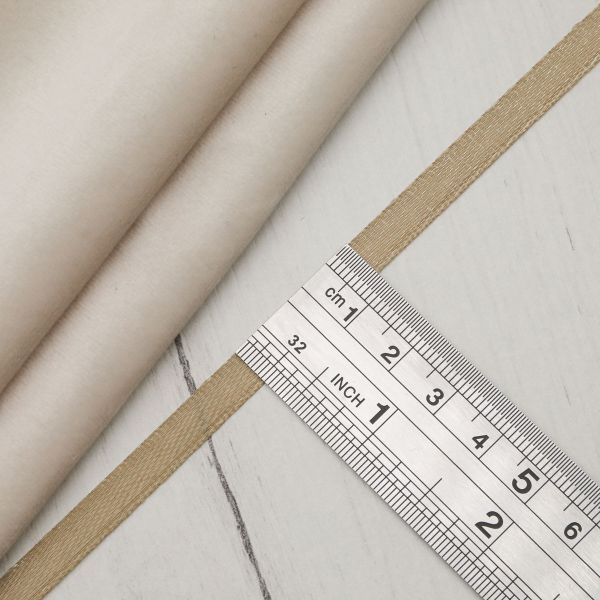 Лента атласная 1-сторонняя 6.0 мм / 22.86±1 метров, 069 т.бежевый, Globus