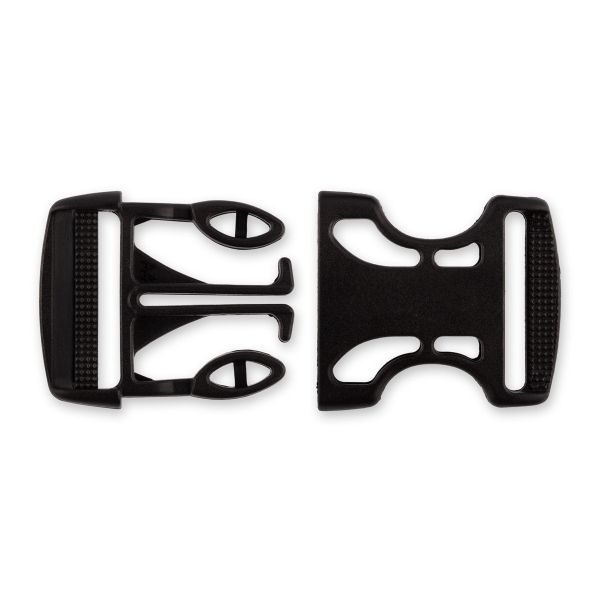 Фастекс (пряжка трезубец) пластик 32 мм, 100 шт, черный, Gamma SB01