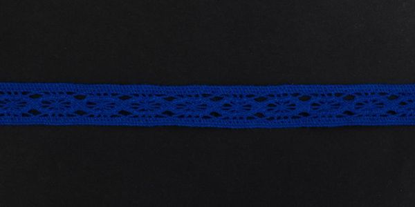 Кружево вязаное (тесьма) 17 мм цв. индиго, AF-132-052, Alfa, 25 м