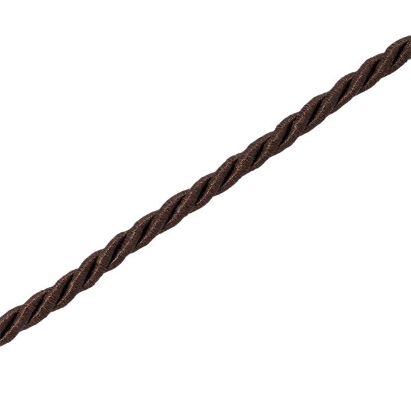 Шнур витой 3мм / 18,29м, 038 темно-коричневый, 1AS-169