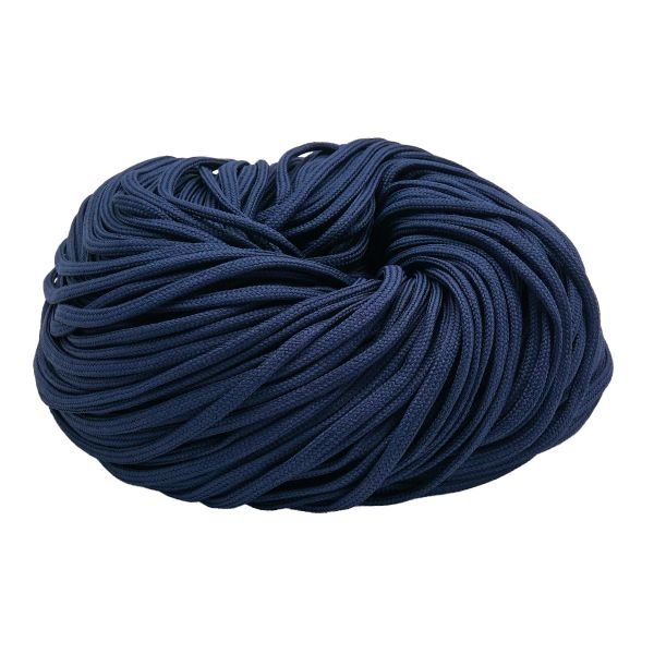 Шнур обувной плетеный ⌀6.0 мм / 100 метров, (диаметр ±1 мм), 030 т.синий