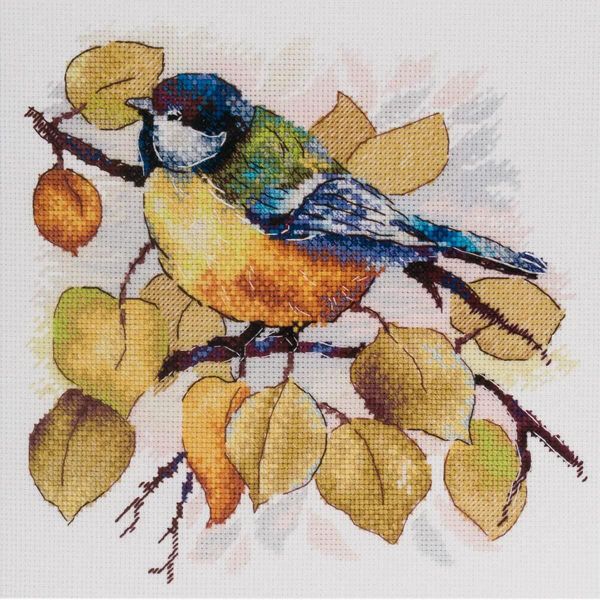 Набор для вышивания нитками МП Студия НВ-923, В осеннем лесу 18х19 см
