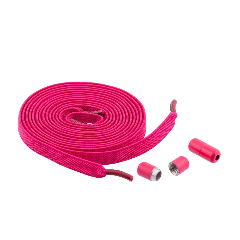 Шнурки эластичные с застежкой №5 Розовый, Gamma GBG-06