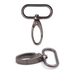 Карабин металл 30.0 мм (49х38 мм), титан цв.07-2, ГУ12849, 4 шт