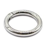 Карабин металл кольцо 31.0 мм (42х42 мм), никель, 10 шт