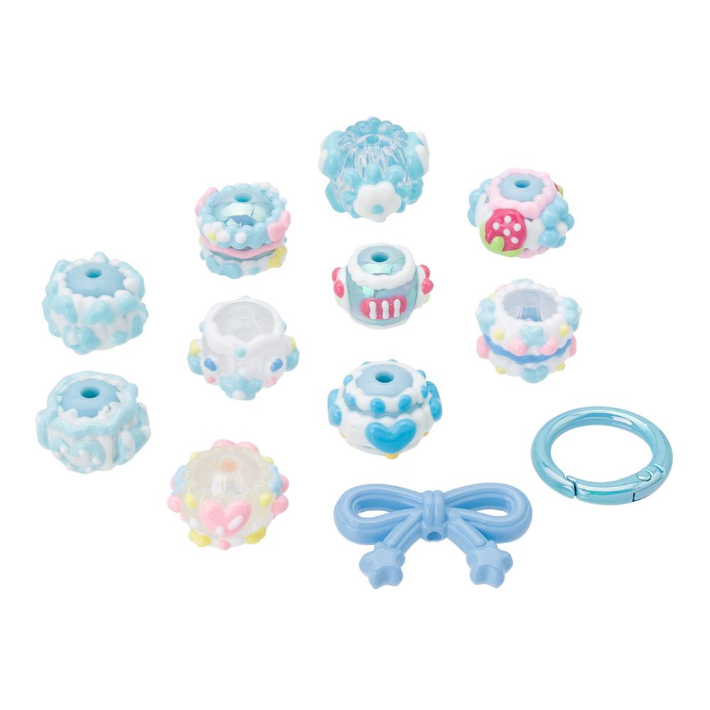 Бусины акриловые лэмпворк 16х20 мм, 12 шт, Astra&Craft (голубой)