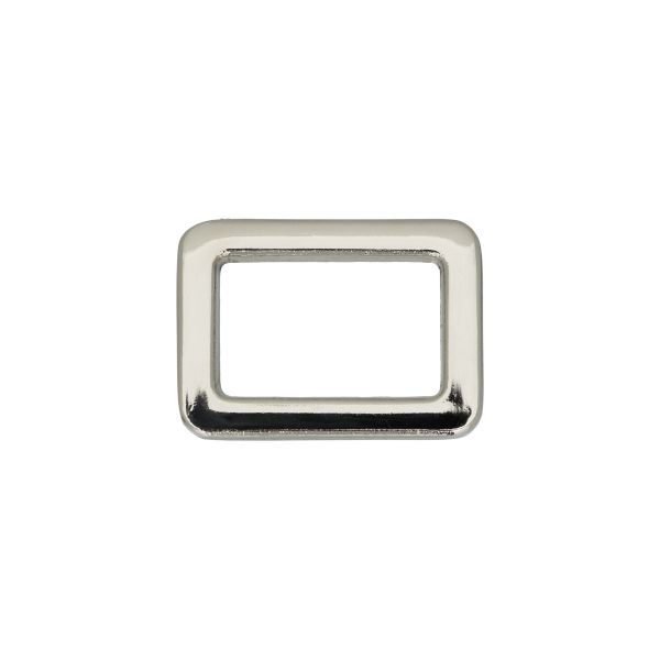 Шлевка литая прямоугольная 25х17 мм, 10 шт, 04 никель, Gamma GH 06/20