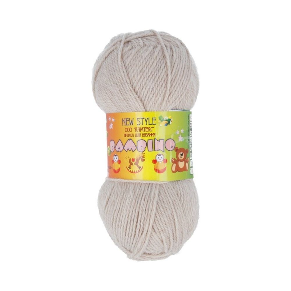 Пряжа Камтекс Бамбино / уп.10 мот. по 50 г, 150 м, цв.188 топл.молоко