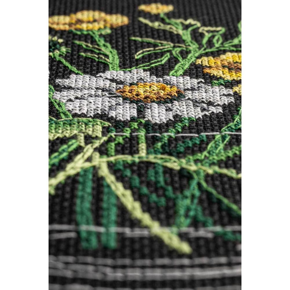 Набор для вышивания нитками Созвездие, Ромашковый чай 14х18 см