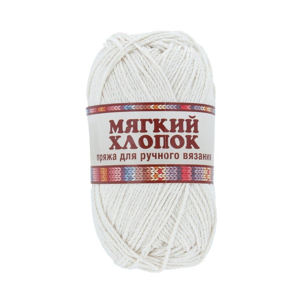 Пряжа Камтекс Мягкий хлопок / уп.10 мот. по 100 г, 220 м, цв.205 белый Пряжа Камтекс Мягкий хлопок / уп.10 мот. по 100 г, 220 м, цв.205 белый