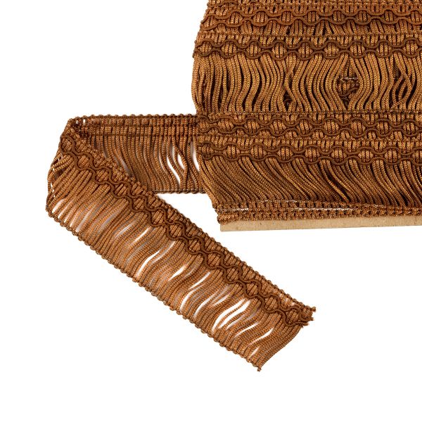 Бахрома отделочная 35.0 мм / 16 метров, 201 т.коричневый, Gamma А-07