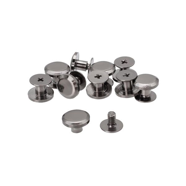 Винт кобурный ⌀ 9мм, металл, 10 шт, т.никель, ZMP-010