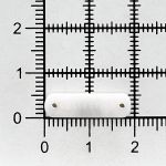 Украшение пришивное 19х5 мм, пластик, молочный, СВ_Т-23, 36 шт