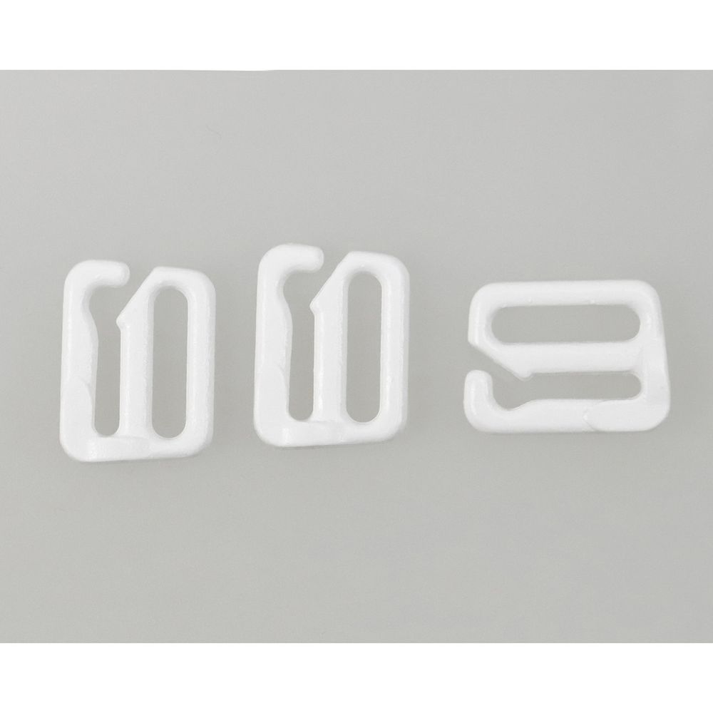 Крючки для бюстгальтера металл 10.0 мм, 001 белый, Arta, 50 шт