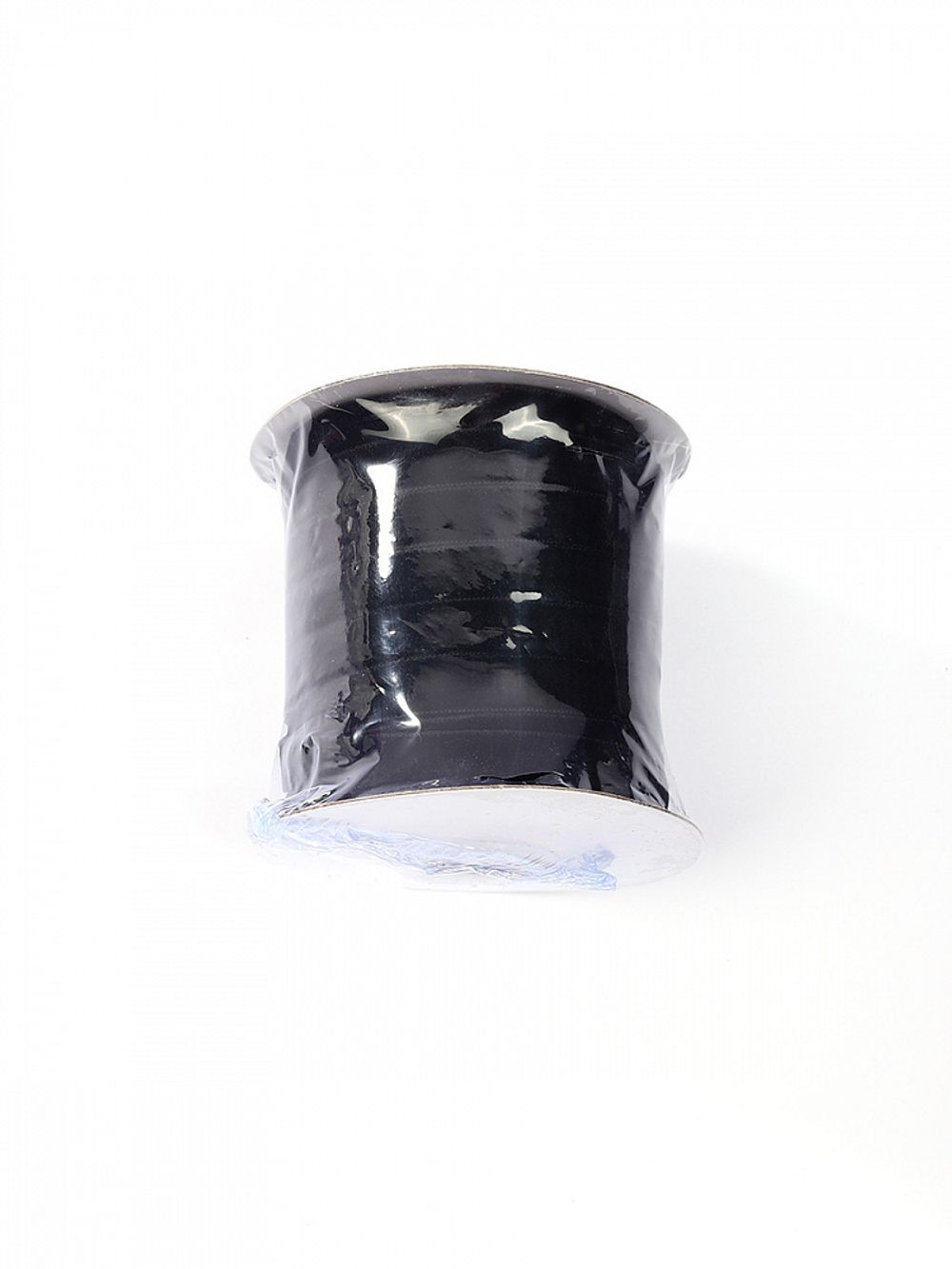 Лента бархатная (тесьма) 10.0 мм / 22.86±1 метров, арт.10VR03 нейлон цв.черный