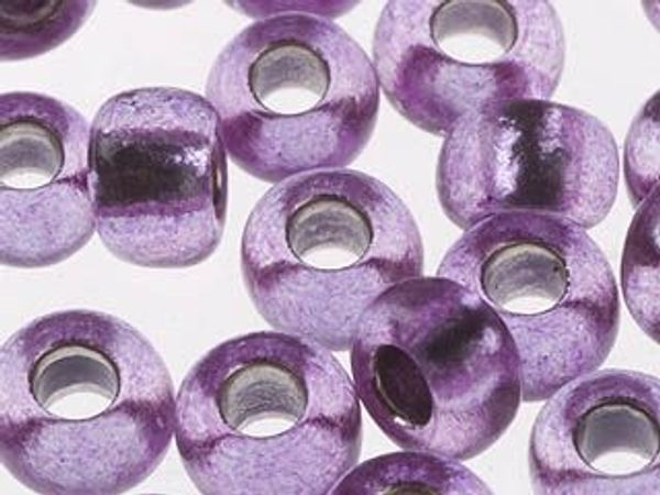 Бисер Preciosa прозрачный цветной с серебр. центром 10/0 (2.3 мм), 1х50г, цв. 08228