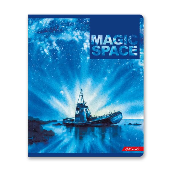 Тетрадь ученическая общая, A5+ 96 л. на скобе 65 г/м², белизна 100%, 5 шт, линия в термоусадочной пленке, 000353 Вселенная, Светоч 96ТСК5_1_3_2