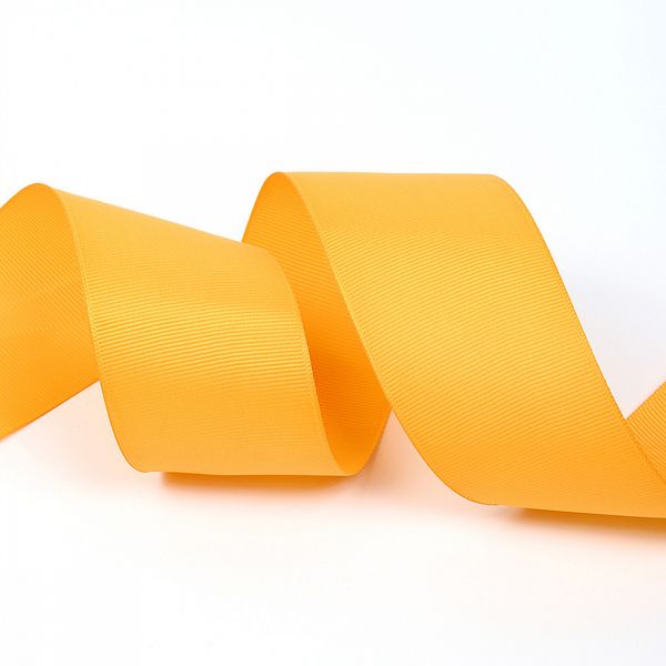 Лента репсовая (в рубчик) 50.0 мм, 662 (025) св.оранжевый, уп. 27,4м