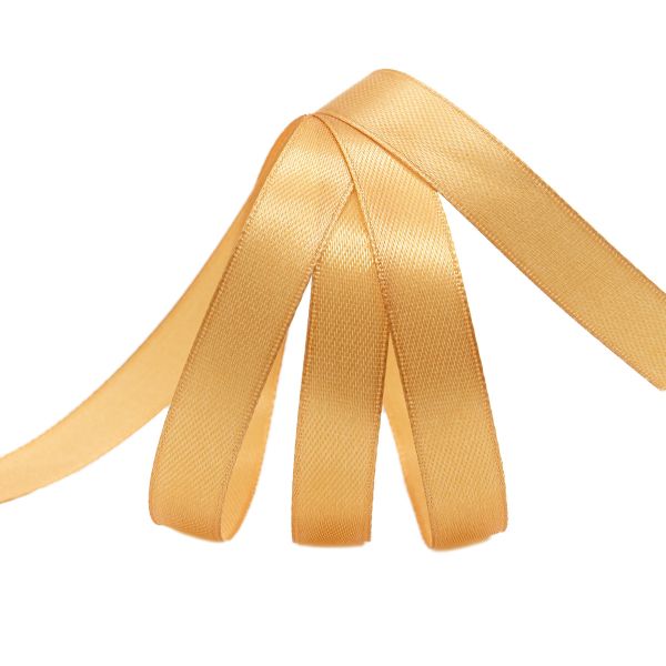 Лента атласная 1-сторонняя 12.0 мм / 22.86±1 метров, 039 т.золотой, Globus