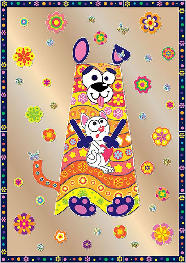 Набор для творчества Клевер, Полосатик Собакен, АС 43-220