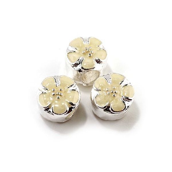 Бусины металл с эмалью 10х12 мм, №1 in ⌀5 мм, 10 шт, Tesoro