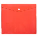 Папка-конверт для тетрадей с кнопкой Classic А5,+ 180 мкр, диагональ, 20 шт, красный 210404, Expert Complete