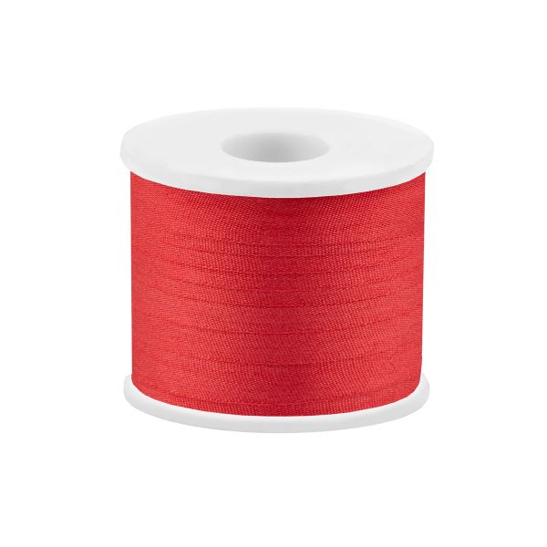 Лента (тесьма) шелковая 7.0 мм / 45.5±0.5 метров, №096 св.красный, Gamma SR-7