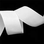 Лента репсовая (в рубчик) 38.0 мм, 029 белый, уп. 27,4м